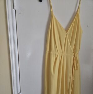 NWT Yellow Spaghetti Strap Dress